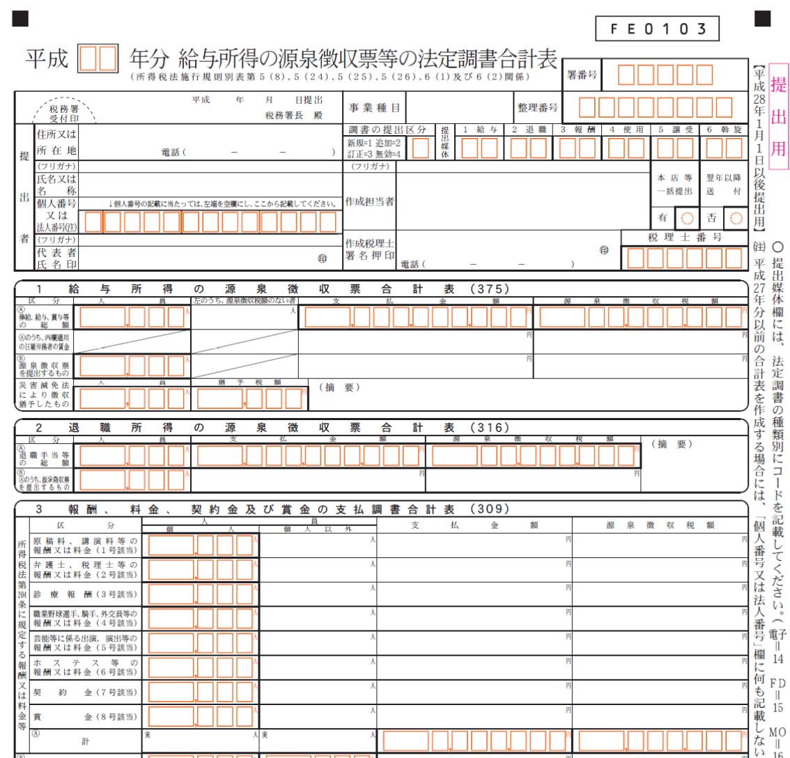 法定調書合計表は出さなくていい 提出不要なの 中原牧人税理士事務所 倉敷市 岡山県 の若い税理士 クラウド会計 It フリーランス クリエイター